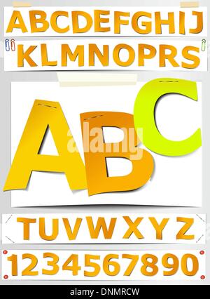 Papier-Briefe Stock Vektor