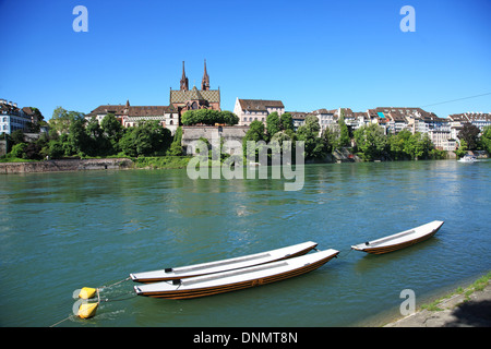 Schweiz, Basel, Münster am Rhein Stockfoto