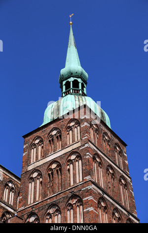 Stralsund, Deutschland, Blick von Turm der St. Nikolauskirche Stockfoto
