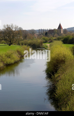 Haltern bin sehen, Deutschland, Blick über den Rand der Stiftskirche St. Maria Magdalena Stockfoto