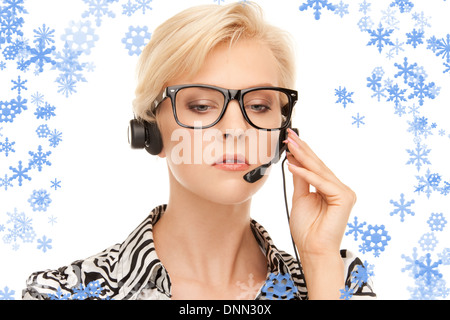 Helpline operator Stockfoto
