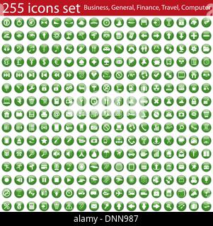 Größte Sammlung von verschiedenen Symbole für den Einsatz in Web-design Stock Vektor