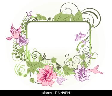 Abstrakte florale Vektor Hintergrund Design einsetzbar Stock Vektor