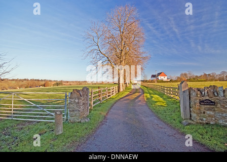 Landhaus in ländlicher Umgebung Northamptonshire UK Stockfoto