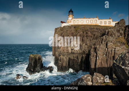 Der Leuchtturm auf der westlichsten Punkt von Skye entstanden im Jahre 1909 für die Northern Lighthouse Board von David Stevenson Stockfoto