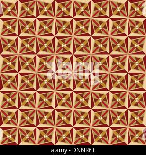 Abstrakte nahtloser Vektor Parkett verzierten Hintergrund Design einsetzbar Stock Vektor