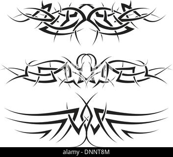 Muster von tribal Tattoo Design verwenden Stock Vektor