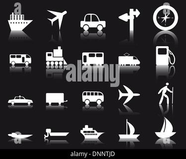 Transport-Set von anderen Vektor Web icons Stock Vektor