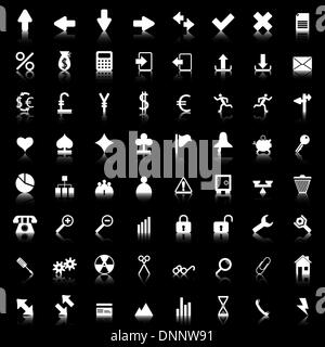 Größte Sammlung von verschiedenen Symbole für den Einsatz in Web-design Stock Vektor