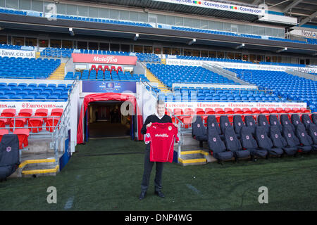 Cardiff City, Wales, Großbritannien. 2. Januar 2014.  Ole Gunnar Solskjaer wird ehemaligen Stürmer von Manchester United als neuer Manager Cardiff City ernannt. Bildnachweis: Jeff Gilbert/Alamy Live-Nachrichten Stockfoto