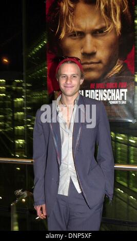 Hauptdarsteller Heath Ledger bei der Premiere von "A Knights Tale". Stockfoto