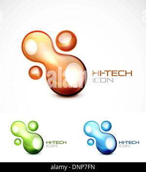 Vektor-abstrakte Icon-Design. Splash Stil symbol Stock Vektor