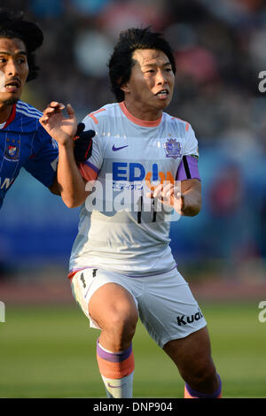 Nationalstadion, Tokio, Japan. 1. Januar 2014. Hisato Sato (Sanfrecce), 1. Januar 2014 - Fußball / Fußball: der 93nd Kaiser-Cup-Finale match zwischen Yokohama F.Marinos 2-0 Sanfrecce Hiroshima im National Stadium, Tokio, Japan. Bildnachweis: AFLO/Alamy Live-Nachrichten Stockfoto