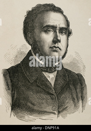 Alexandre Auguste Ledru-Rollin (1807-1874). Französischer Politiker. Gravur in der Geschichte von Frankreich, 1883. Stockfoto