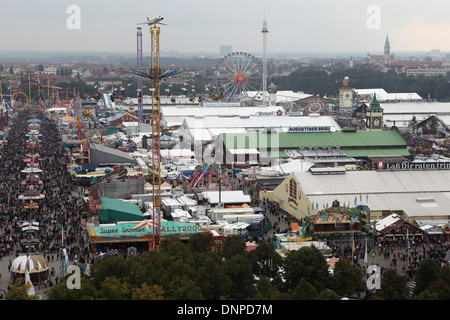 Das Oktoberfest in München. Stockfoto