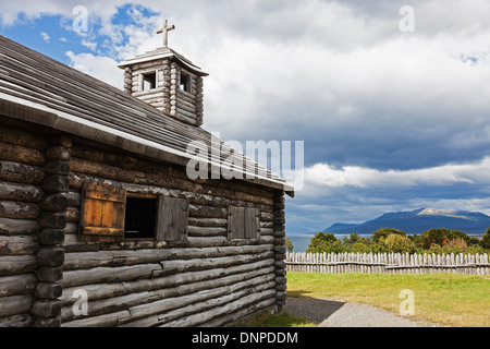 Chile, Magallanes und Antarktis, Fort Bulnes Stockfoto