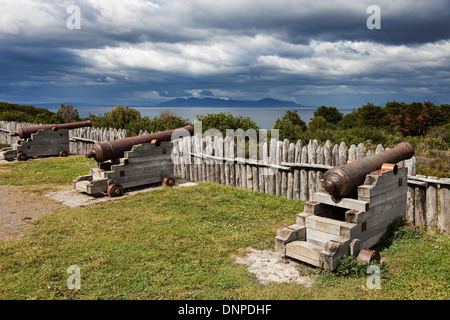 Chile, Magallanes und Antarktis, Fort Bulnes Stockfoto