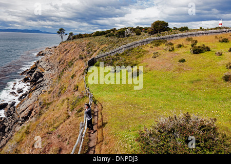 Chile, Magallanes und Antarktis, Fort Bulnes Stockfoto