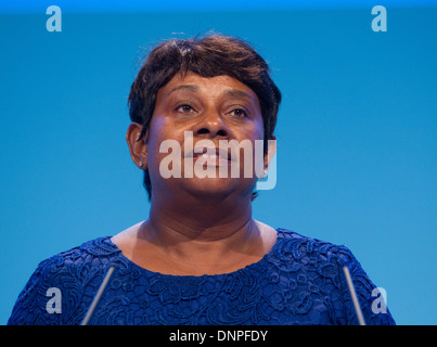 Doreen Lawrence Baroness Lawrence von Clarendon, Mutter von Stephen Lawrence auf der Labour-Partei-Konferenz in Brighton 2013 Stockfoto