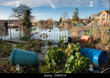 Überschwemmung, Godalming, Surrey, England Stockfoto