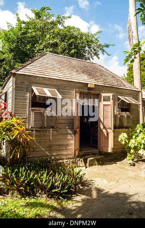 Mobilien Haus Tirol Kinderbett Heritage Village, St. Michael, Barbados Stockfoto