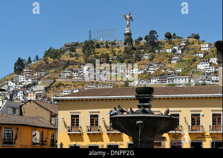 Jungfrau von El Panecillo, Quito Stadt, Hauptstadt von Ecuador Stockfoto