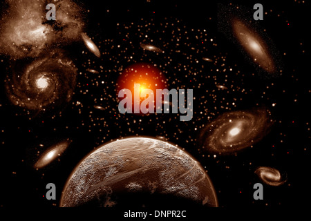 Red Giant Star. Stockfoto