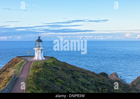 Cape Reinga ist an der Nordspitze der Nordinsel Neuseelands, aber nicht ganz den nördlichsten Punkt. Es Stockfoto