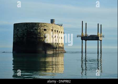 Fort Boyard in Pertuis d'Antioche in Charente-Maritime, Frankreich Stockfoto