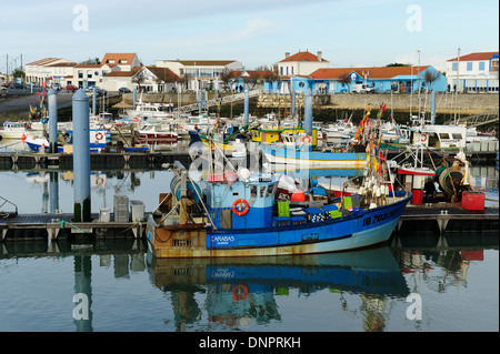 Hafen von La Côtinière Fischerdorf auf der Insel Oléron in Charente-Maritime, Frankreich Stockfoto