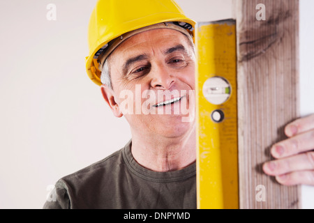 Porträt des Carpenter-Tonwert, Studioaufnahme Stockfoto