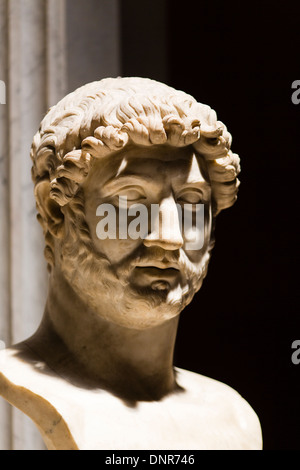 Geschnitzte Büste in den Vatikanischen Museen, Vatikanstadt, Rom, Italien, Europa Stockfoto