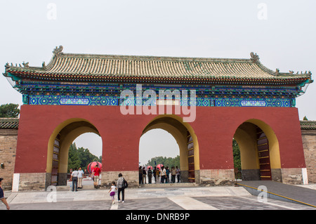 Chengzhen Tor in der Himmelstempel (Tiantan Park) in Peking, China Stockfoto