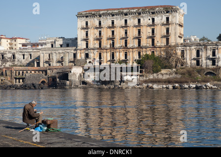 Echte Porto del Granatello Portici Stockfoto