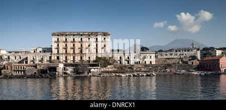 Echte Porto del Granatello Portici Stockfoto