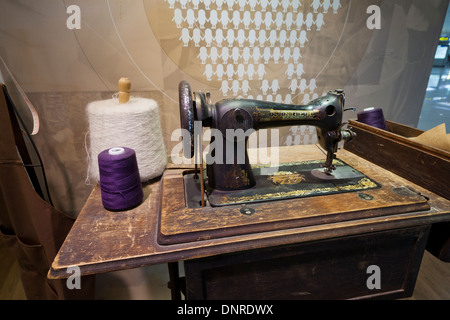 Oldtimer Singer-Nähmaschine Stockfoto