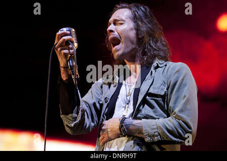 Chicago, Illinois, USA. 21. August 2011. BRANDON BOYD von Incubus führt im Charter ein Pavillon in Chicago, Illinois © Daniel DeSlover/ZUMAPRESS.com/Alamy Live-Nachrichten Stockfoto