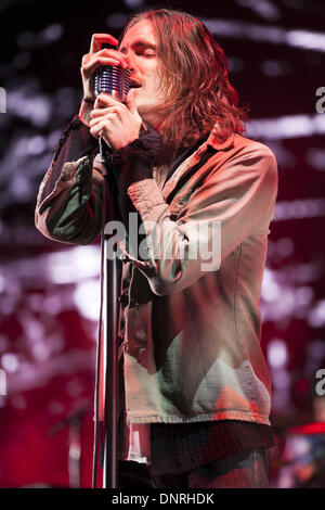 Chicago, Illinois, USA. 21. August 2011. BRANDON BOYD von Incubus führt im Charter ein Pavillon in Chicago, Illinois © Daniel DeSlover/ZUMAPRESS.com/Alamy Live-Nachrichten Stockfoto