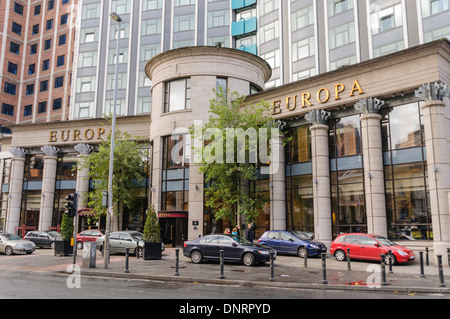 Das Europa Hotel, Belfast, Bestandteil der Gruppe "Hastings" und eines der am meisten bombardierten Hotels der Welt. Stockfoto