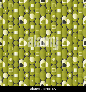 neue nahtlose Muster mit Herz-Symbole auf strukturierten Hintergrund Stockfoto