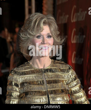 Palm Springs, Kalifornien, USA. 4. Januar 2013. Die Ankünfte der roten Teppich bei den Gala-Abend-Awards zum Auftakt der 25. Palm Springs Film Festival hier gesehen - Jane Fonda Credit: Motofoto/Alamy Live News Stockfoto