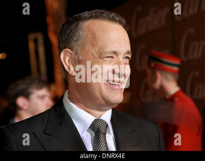 Palm Springs, Kalifornien, USA. 4. Januar 2013. Die Ankünfte der roten Teppich bei den Gala-Abend-Awards zum Auftakt der 25. Palm Springs Film Festival hier gesehen - Tom Hanks Credit: Motofoto/Alamy Live News Stockfoto