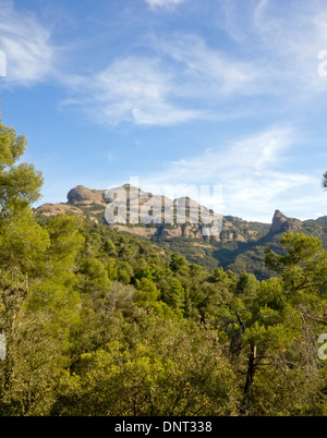 Naturpark von Sant Llorens del Munt und l'Obac befindet sich in der Provinz Barcelona, Katalonien (Spanien) Stockfoto