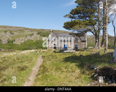 Dieses ehemalige Jugendherberge ist eine offene Unterstand für Wanderer, verwaltet von Freiwilligen aus der Mountain Bothies Association. Stockfoto