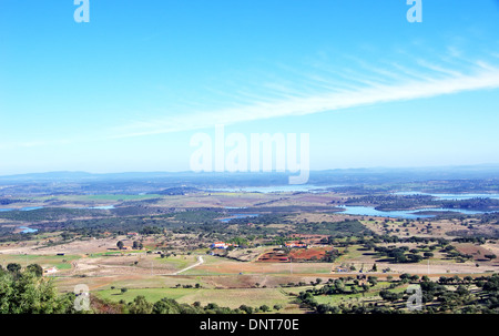 Landschaft der Alqueva-See, in der Nähe von Monsaraz Stockfoto