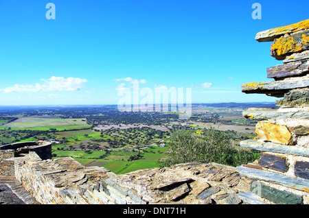 Landschaft bei Monsaraz Dorf Stockfoto