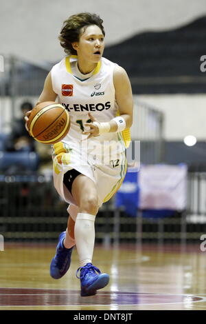 1. Yoyogi-Gymnasium, Tokio, Japan. 4. Januar 2014. Asami Yoshida (JX-ENEOS), 4. Januar 2014 - Basketball: 89. Kaisers Cup, der 80. Kaiserin Cup ganz Japan allgemeine Basketball-Meisterschaft match zwischen JX-ENEOS Sonnenblumen 67-63 DENSO IRIS am 1. Yoyogi-Gymnasium, Tokio, Japan. Bildnachweis: AFLO SPORT/Alamy Live-Nachrichten Stockfoto