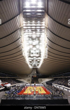 1. Yoyogi-Gymnasium, Tokio, Japan. 4. Januar 2014. Allgemeine Ansicht, 4. Januar 2014 - Basketball: 89. Kaisers Cup, der 80. Kaiserin Cup All Japan General Basketball-Meisterschaft am 1. Yoyogi-Gymnasium, Tokio, Japan. Bildnachweis: AFLO SPORT/Alamy Live-Nachrichten Stockfoto