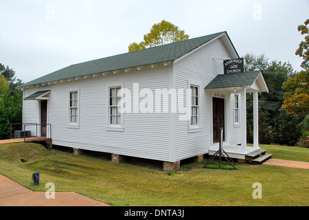 Elvis Presleys Kindheit Kirche in Tupelo, Mississippi, Heimat von Elvis Presley für seine ersten 13 Jahre Stockfoto