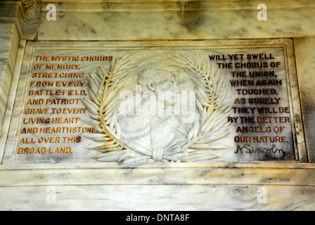 Die Illinois State Memorial AtVicksburg National Military Park, Vicksburg, Mississippi Stockfoto